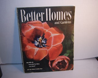 February 1947 Better Homes & Garden Magazine Poppies Paper Ephemera