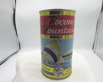 KN - 1970's Pocono Mountains Sailboat Premium Beer Yuengling Brewing Co Pottsville Pa 12 oz EMPTY steel beer can