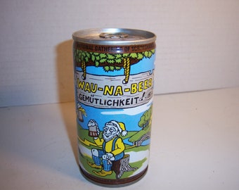 KN - 1978 Wau-Na Beer Volkfest Waunakee Wisconsin Brewed By Jos Huber Monroe Wisc 12 oz EMPTY Ale Lager beer can