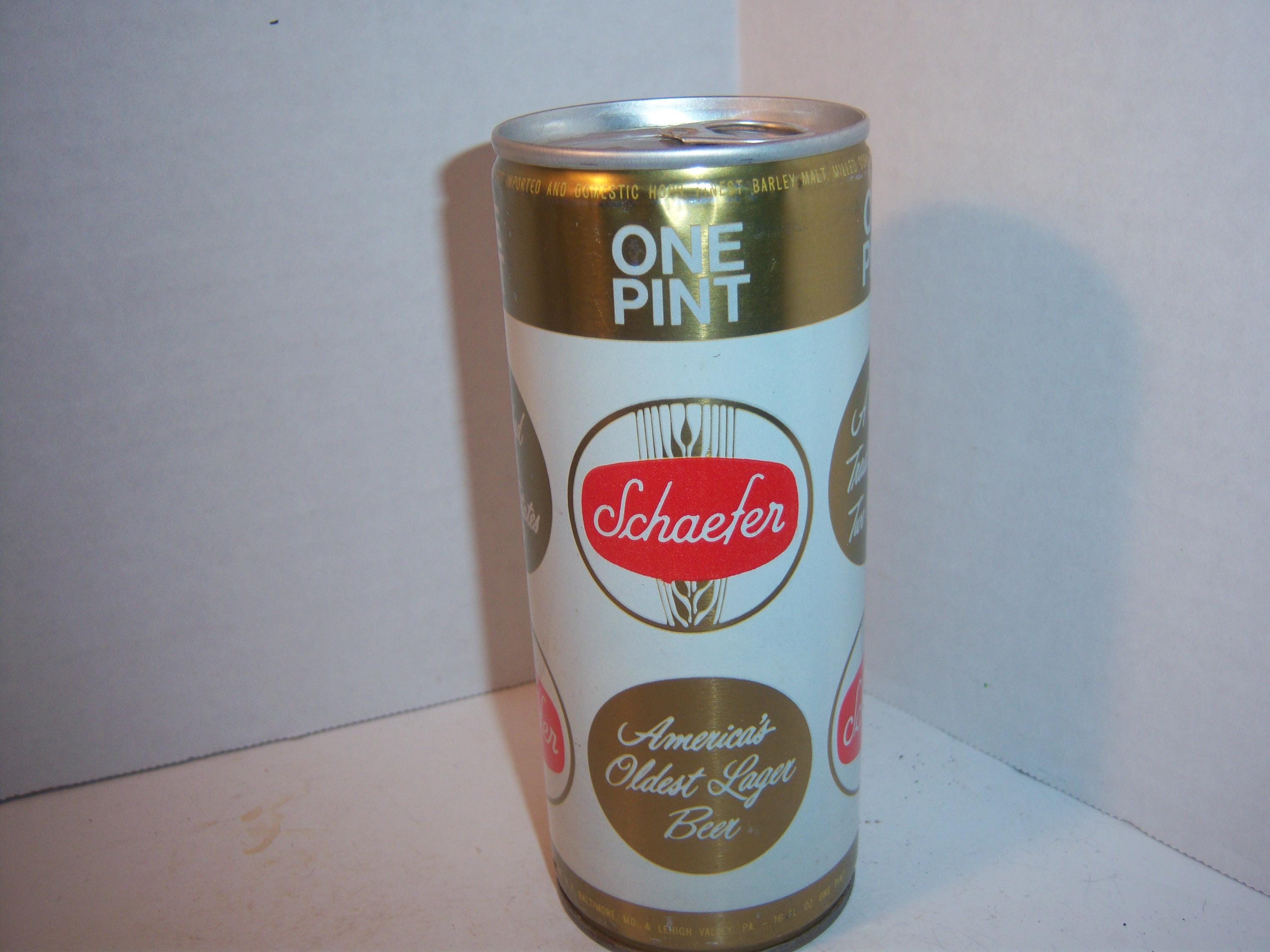 1973 Schaefer Beer Vintage Metal Tin Sign - 8x12 Inch Retro Wall Decor