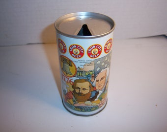 KN - 1776-1976 Iron City Brewing Co Pittsburgh Pa Bicentennial George Washington John Brown 12 oz EMPTY Pull Tab beer can