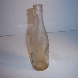 CV22 - 1940-50's Dr Pepper  10 2 4 " 8 1/4" 6 oz Clear Soda Bottle