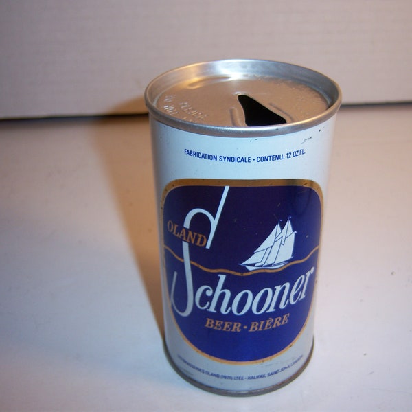 KN - 1970's Schooner Boat Ship Beer Oland Breweries Ltd Halifax NS, Saint John NB Canada 12 oz Pull Tab beer can