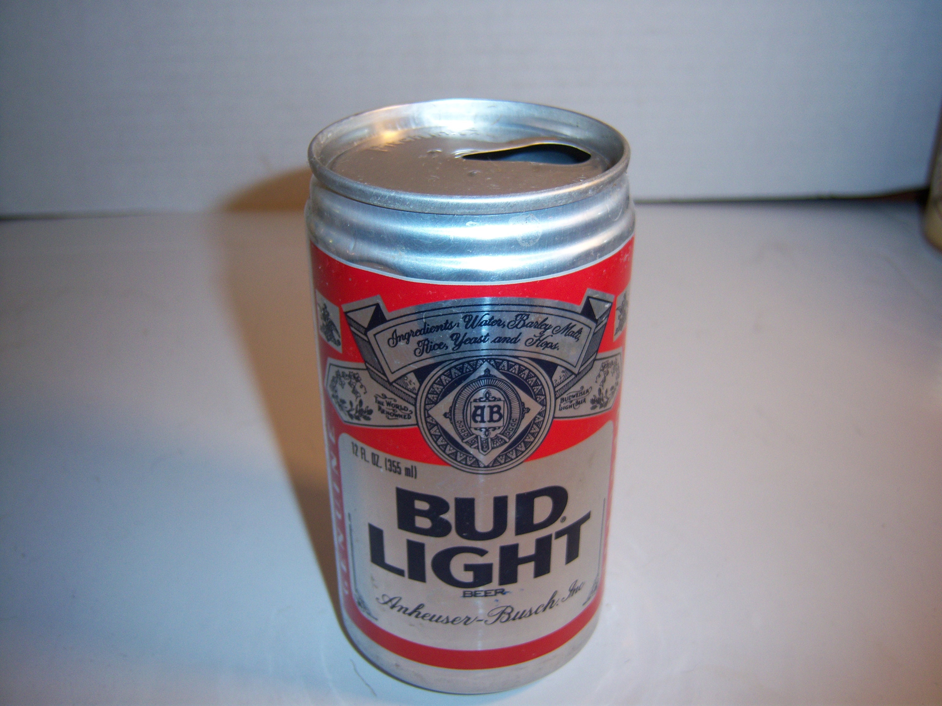 1970-80's Bud Light Beer St Louis Newark NJ Houston 12 Oz Aluminum