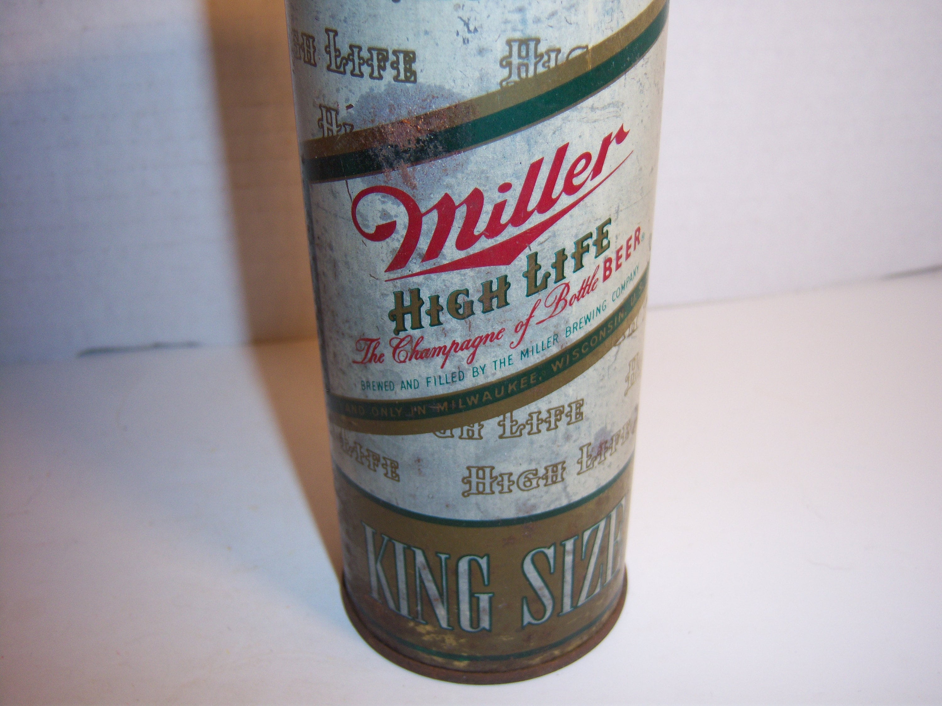 1950's Miller High Life Beer Brewing Co Milwaukee Wis Half Quart
