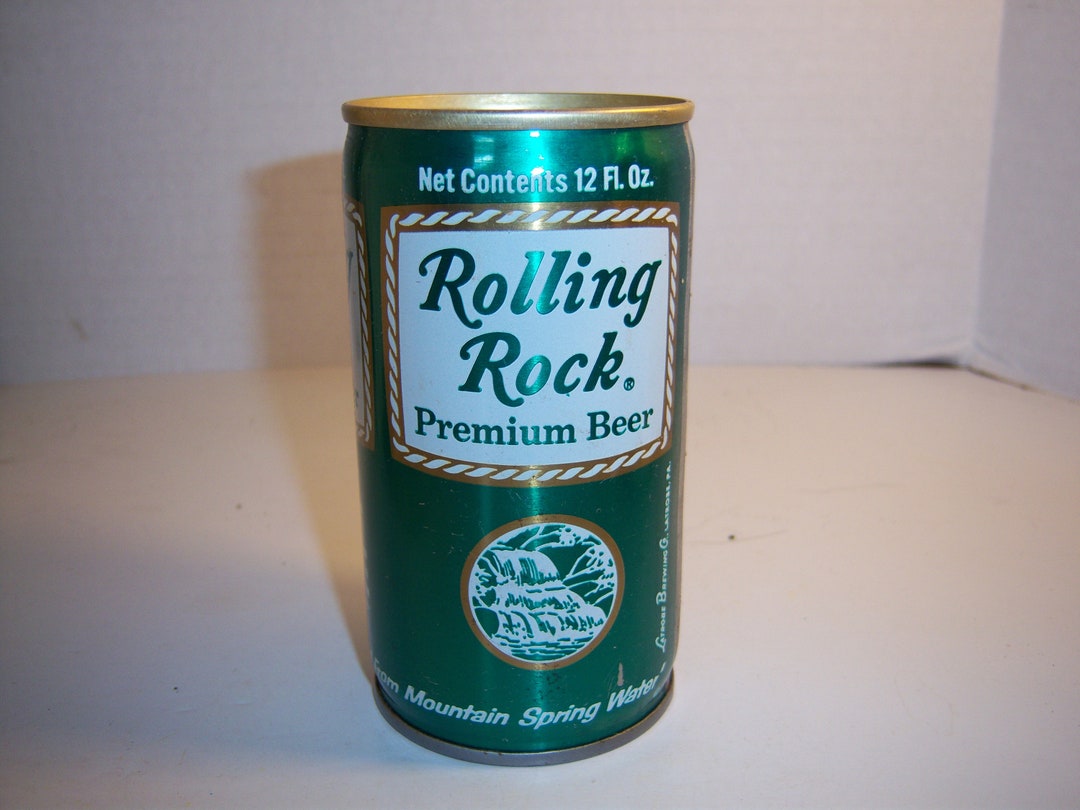 1970's Rolling Rock Premium Beer Latrobe Brewing Co Latrobe Pa 12 Oz