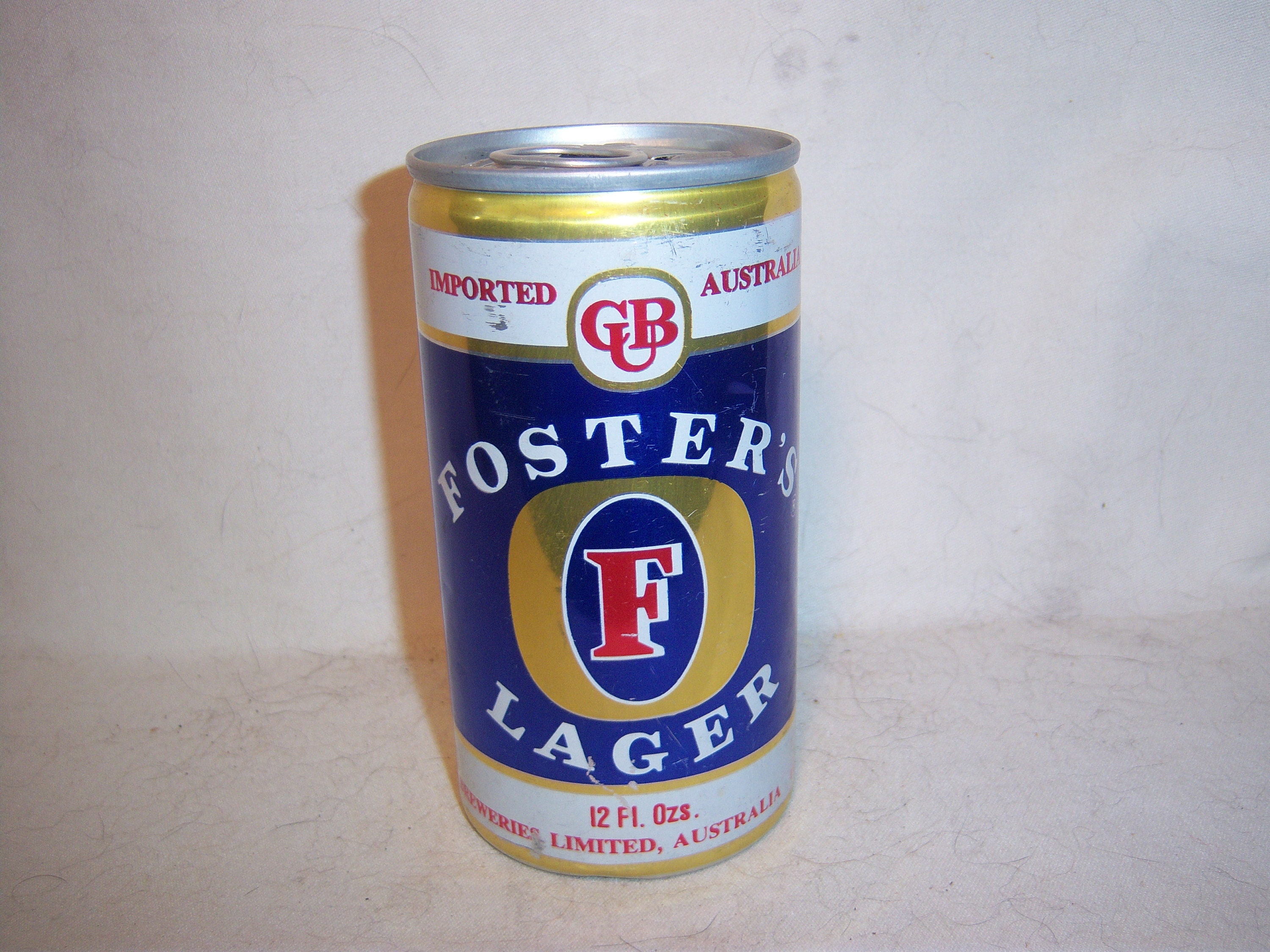 Foster's Lager Carlton & United Breweries Melbourne Australie 12 oz canette de bière en aluminium VIDE