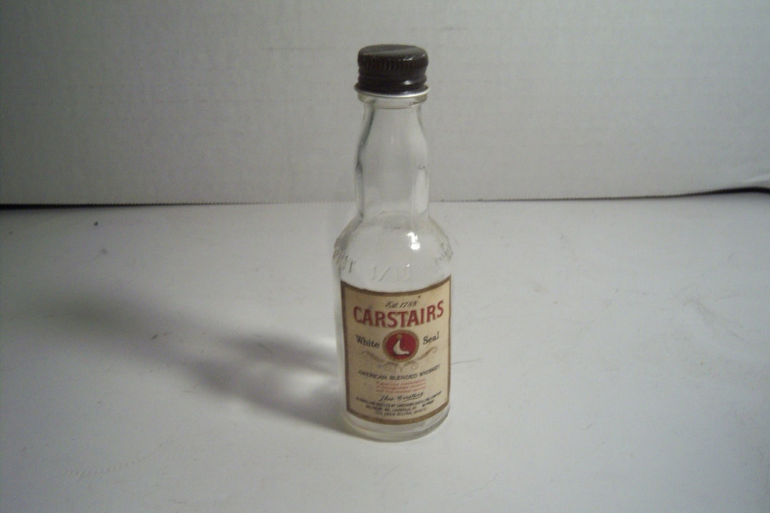 1970's Carstairs White Seal Whiskey Baltimore, MD Louisville, KY Clear