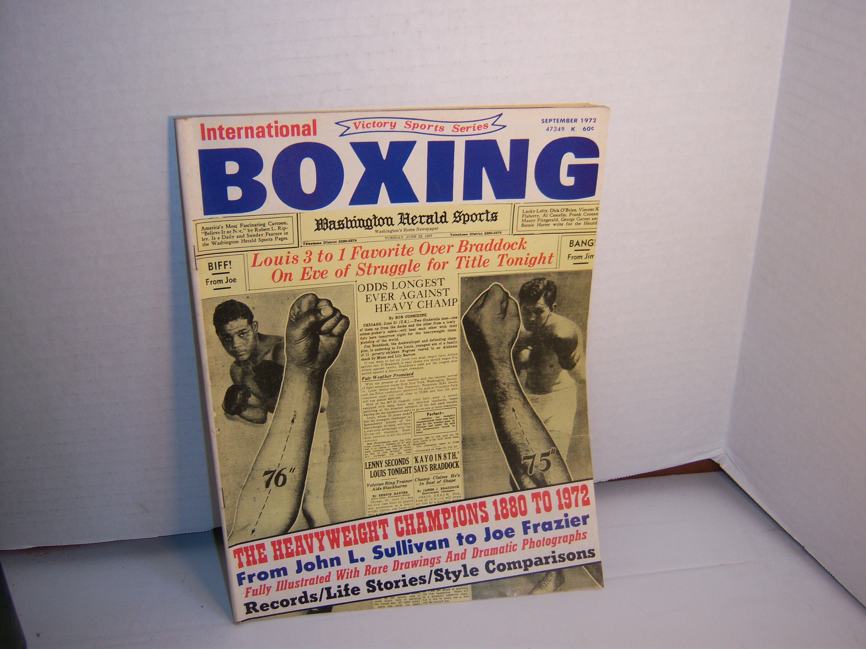 TI - September 1972 International Boxing Magazine Heavy Weight Champs ...