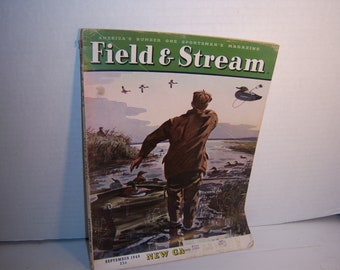 Vintage 1962 Field & Stream Magazine, July Issue, Vol. LXVII, No. 3 John  Clymer Fishing Salmon Hunting Camping Sportsmen Wild Game 