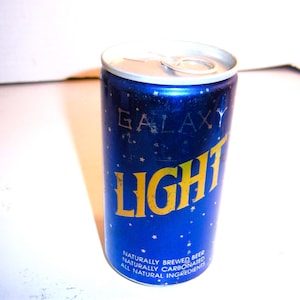 KN - 1970-80's Galaxy Light Beer Magna Carta Brewing Co Pittsburgh Pa 12 oz EMPTY STEEL Pull Tab beer can