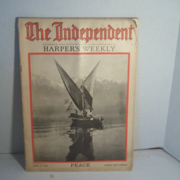 July 17, 1916 The Independent Weekly Harper's Russo Japanese Treaty William Jennings Bryan Magazine Paper Ephemera