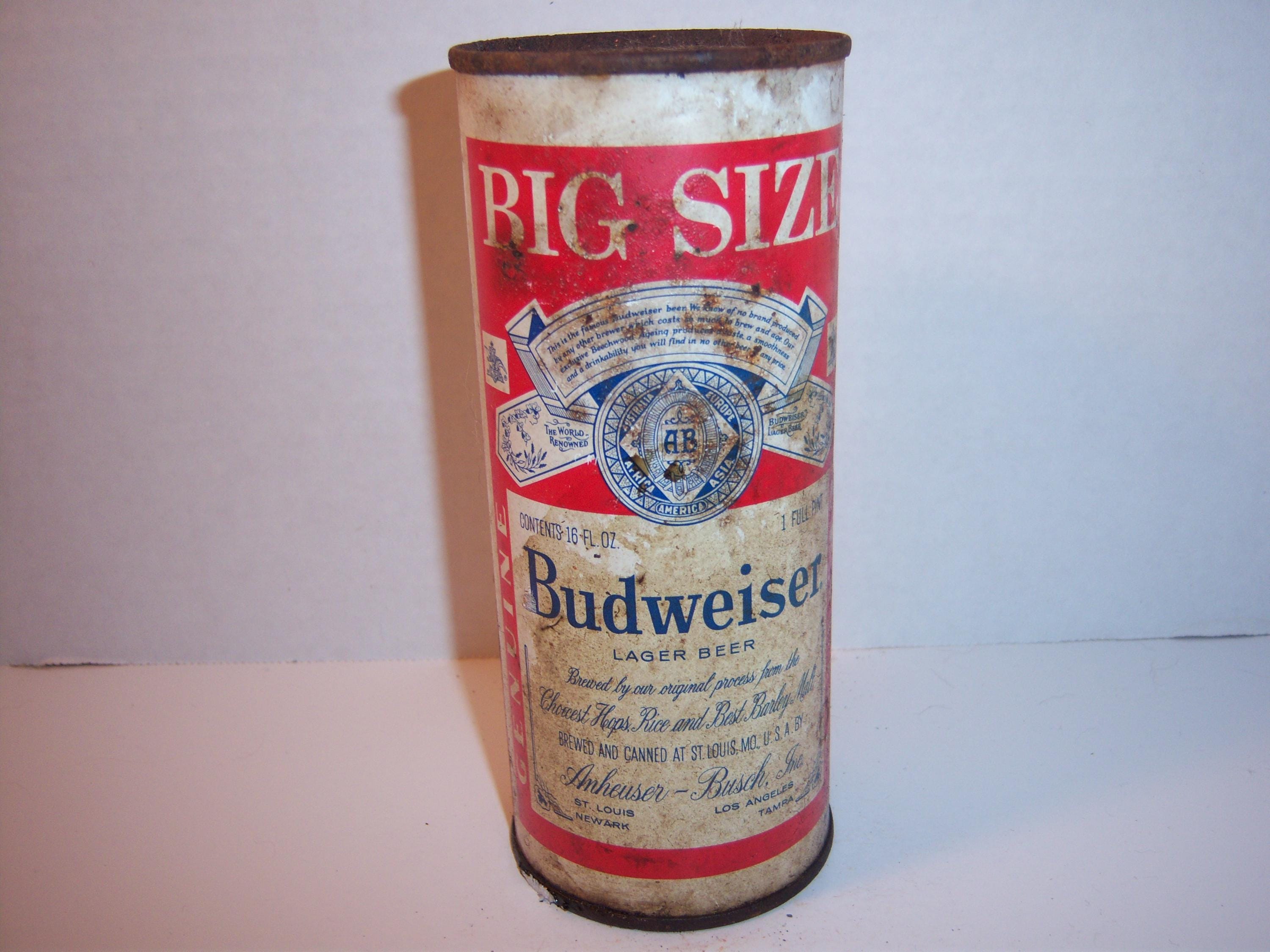 Vintage Budweiser Beer Cans - Etsy