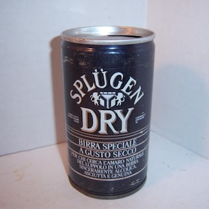 LE - 1970&#39;s Splugen Dry Birra Speciale Poretti Italy 0.34 L(11.2 oz)  EMPTY Steel Pull Tab beer can