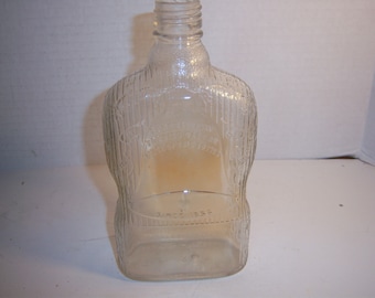 1930's Golden Wedding (Bells) Montreal Canada Clear EMPTY Whiskey Bottle Liquor