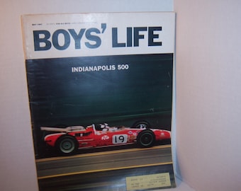 JS1 - May 1967 Boys Life Magazine Indianapolis 500 Racing Race Cars Big Band Music