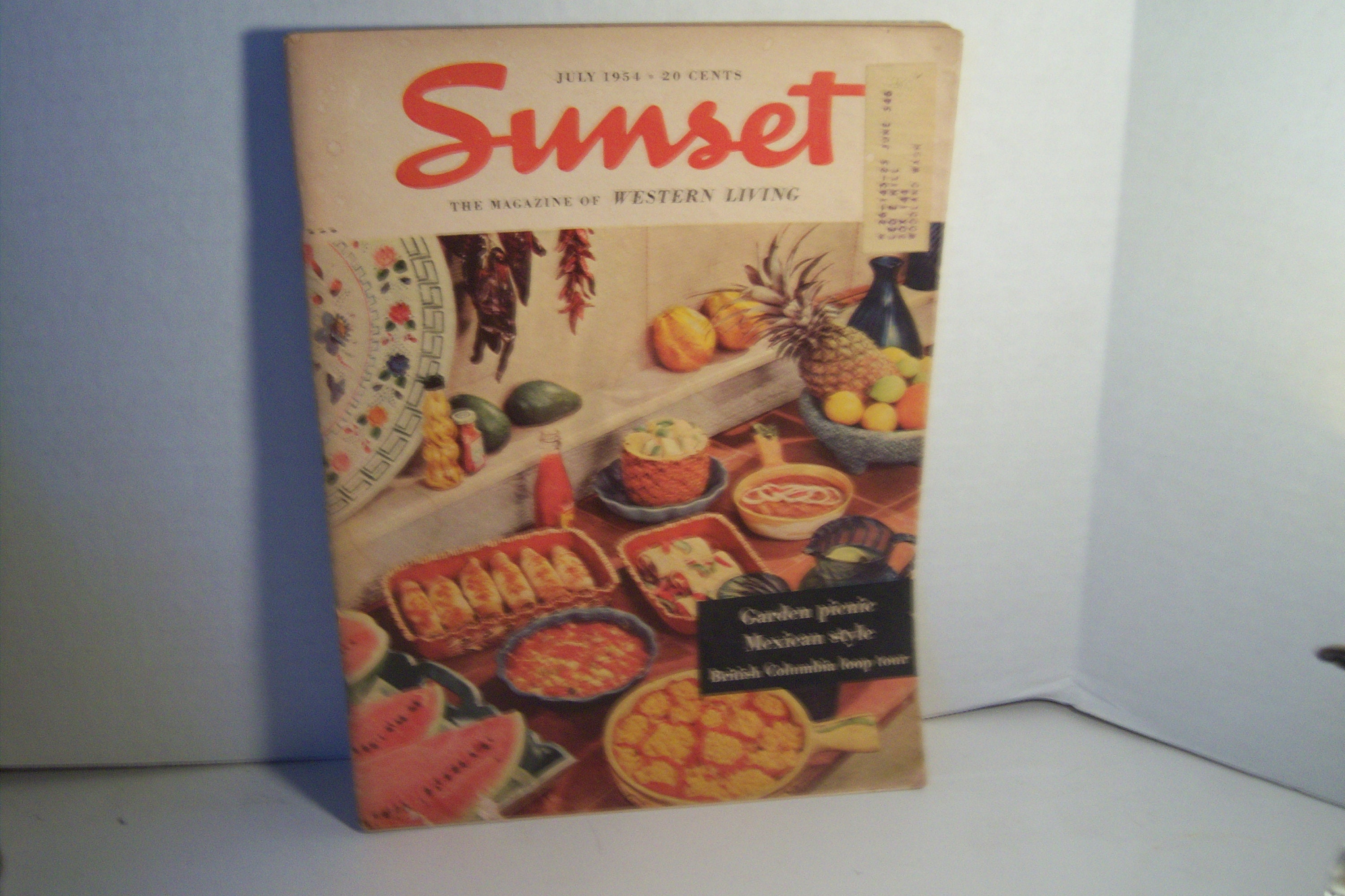 July 1954 Sunset Western Living Model Home Home Decor Mexican - Etsy