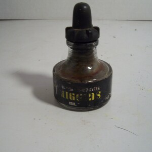 Vintage Higgins Drawing Ink Bottle - Etsy