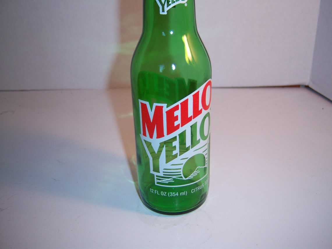 1980's Mello Yello Coca Coca Green ACL 12 oz Coca Cola Etsy