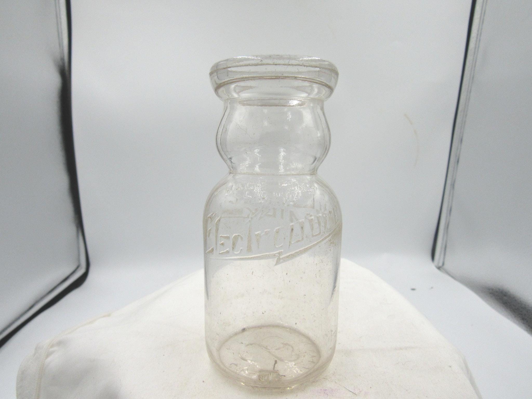 Cream Top Vintage Half Pint Milk Bottle - Etsy