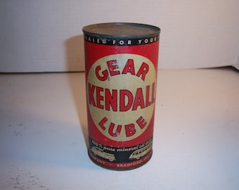 Vintage Kendall Motor Oil Specialized Lubricant 5 US Gallon Can