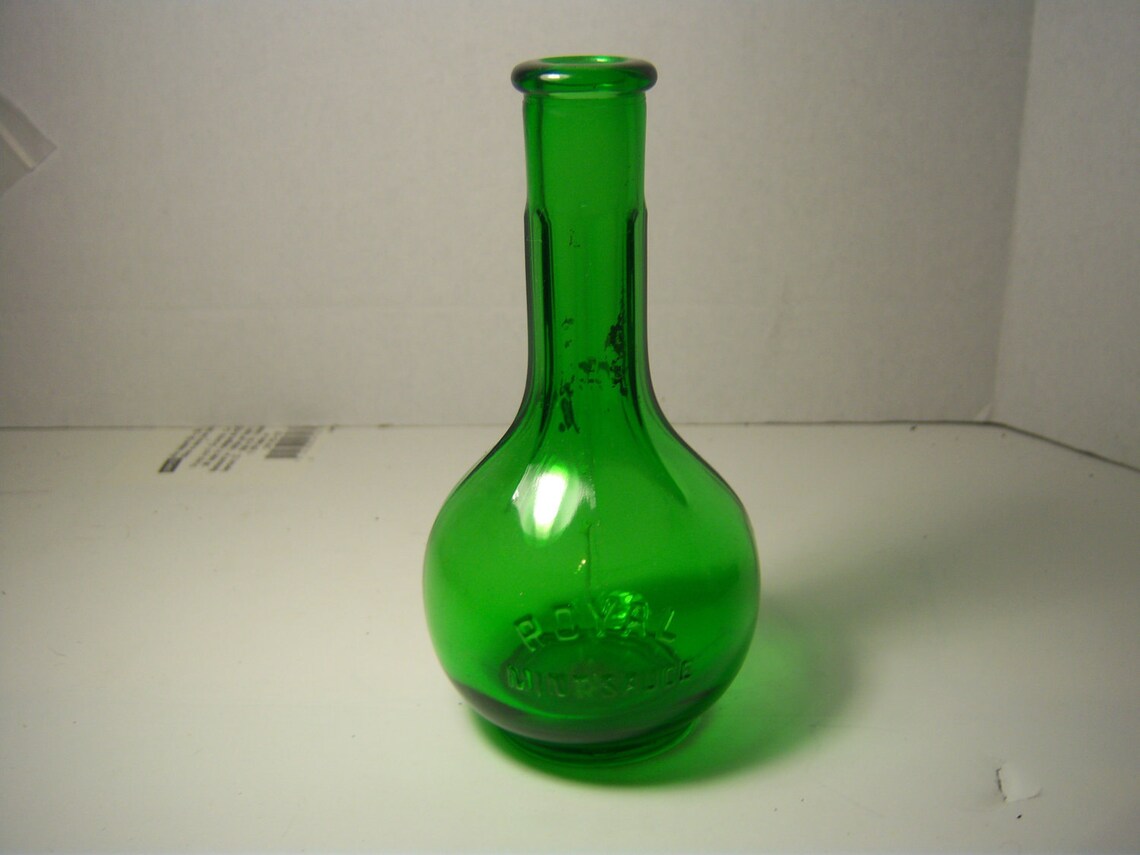 1930's Royal Mint Sauce Emerald Green Bottle Etsy