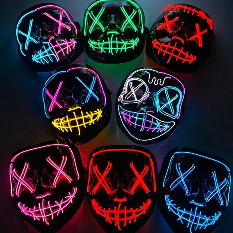 Neon Rabbit Party Neon Masquerade Costume - Etsy