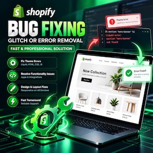 Shopify Glitch & Error Fixing Service | Shopify Store Bug Fix