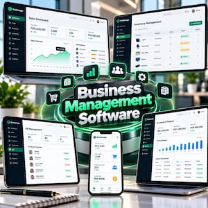 Anpassad affärsprogramvara, hanteringssystem, CRM, ERP, automatiseringsinstrumentpanel