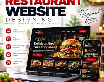 Custom Restaurant WordPress Website Design | Modern Food Menu & Online Food Ordering Setup | Responsive Restaurant Web Development