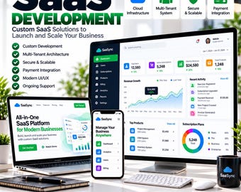 SaaS Development – Custom, Scalable & Secure SaaS Solutions