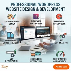 Custom WordPress Website Design Development | Professional WordPress Website Setup | Responsive E-Commerce & Business Site