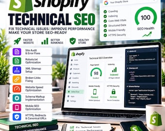 Shopify Technical SEO | Technical SEO Audit & Fixes | Shopify Speed, Indexing