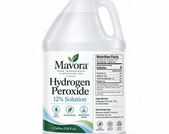 Mavora 12% waterstofperoxide-oplossing, 1 gallon (128 fl oz) H2O2 voor reiniging