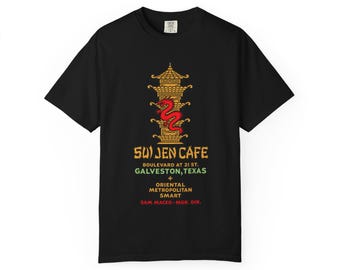 Sui Jen Cafe Galveston T-Shirt, Pre-Balinese Room Maceo History Tee, Vintage Texas Nightclub Shirt