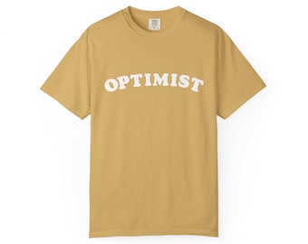 Optimist Shirt T-Shirt | Plain Garment-Dyed Tee, Minimal Everyday Top