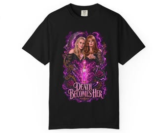 Death Becomes Her Portrait T. Shirt | Gothic Movie Tribute Tee | Meryl Streep | Goldie Hawn