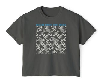 Rolling Stones Steel Wheels T-Shirt | Retro Rock Band Graphic Tee | Classic Rock Music Shirt