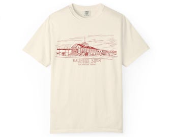 Balinese Room Galveston T-Shirt, Historic Seawall Sketch Tee, Maceo Era Vintage Shirt