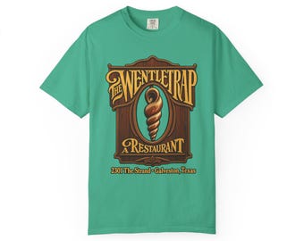 The Wentletrap Restaurant T-Shirt | Nautical Shell Logo, Galveston Texas