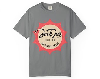 Jack Tar Hotel Galveston T-Shirt, Vintage Texas Resort Tee, Historic Gulf Coast Hotel Shirt