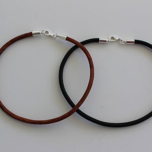 Round 5mm Leather Cord Necklace