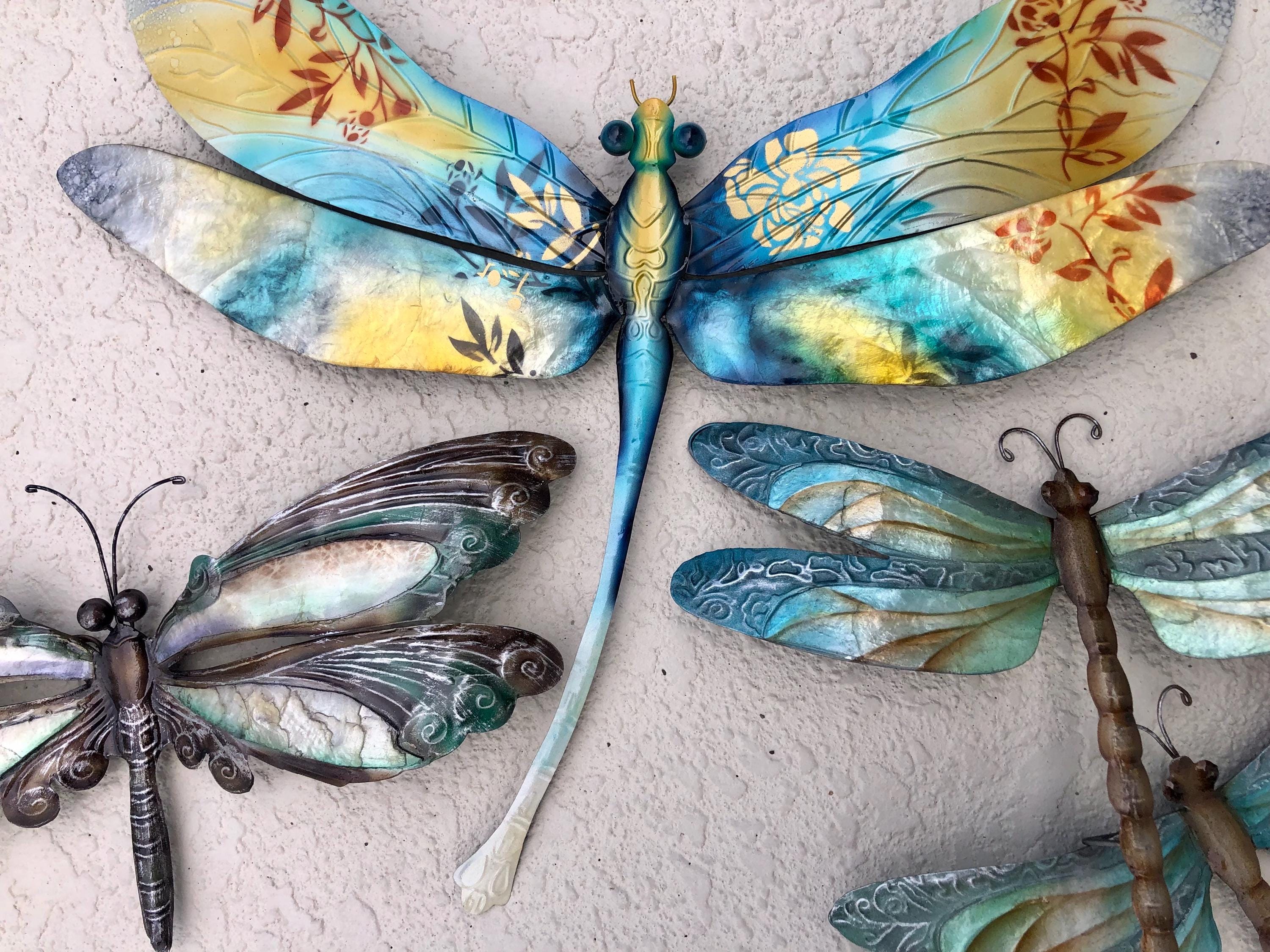 Dragonfly Metal Wall Decor - Etsy