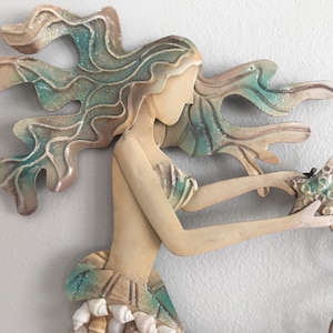 Mermaid Siren Metal Art