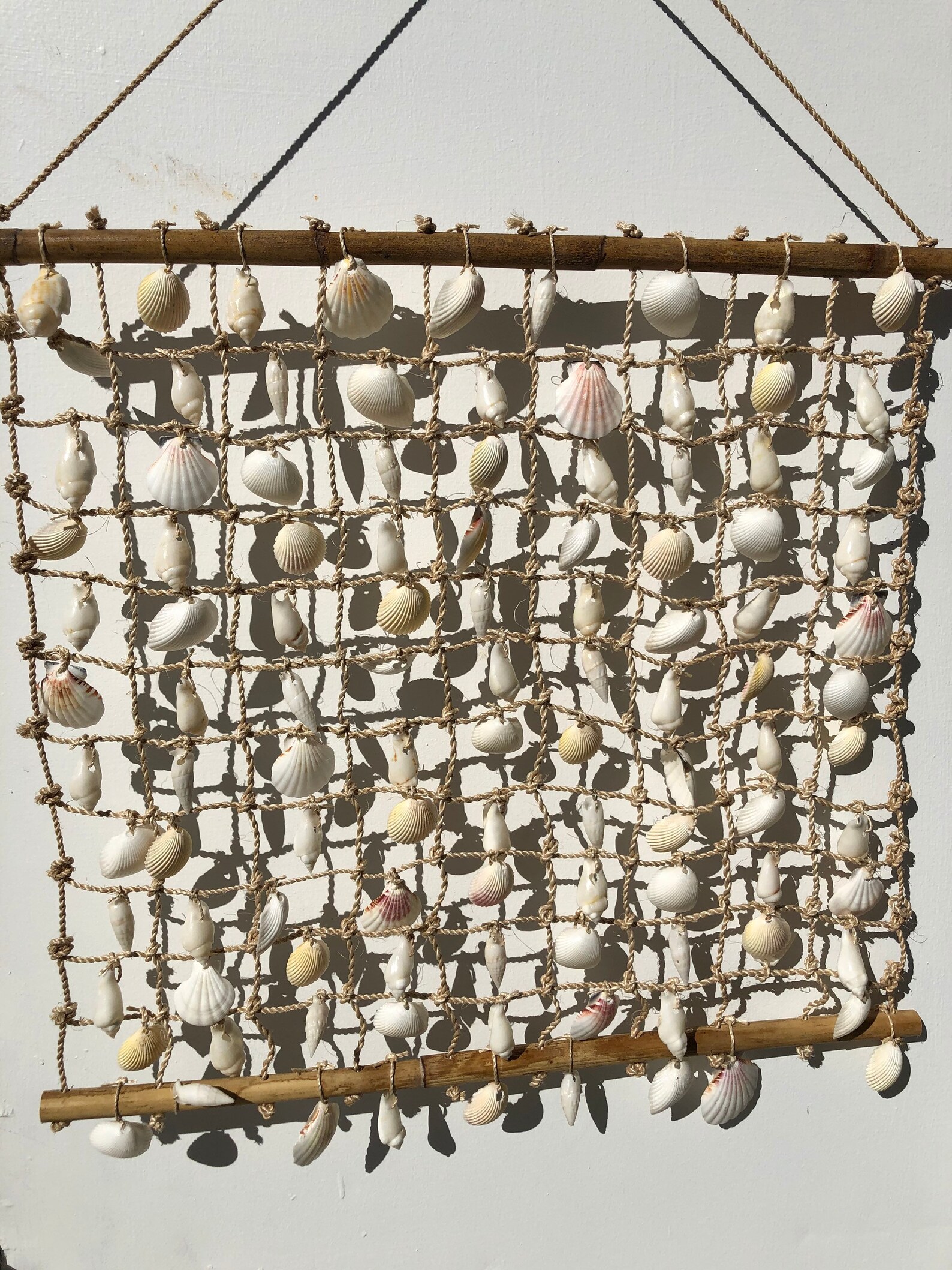 Rope & Sea Shell Wall Hanging - Etsy