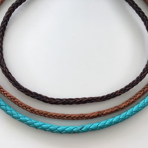 Braided Leather Necklace Strand/Cord