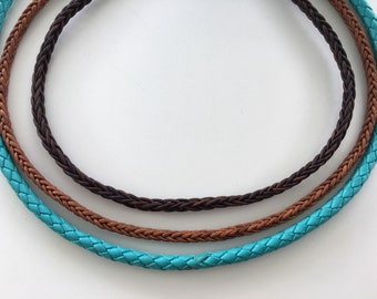 Braided Leather Necklace Strand/Cord