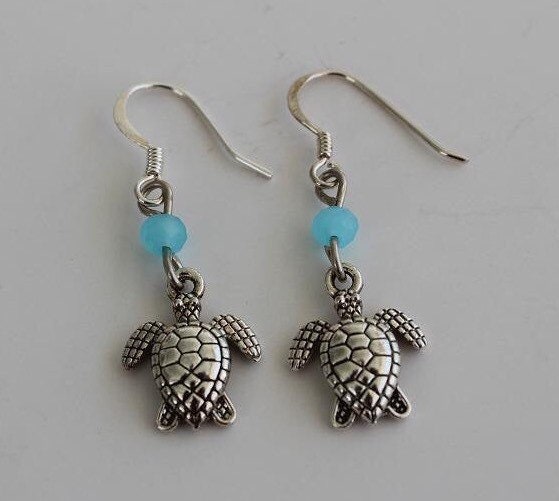 Sea Turtle Earrings | Etsy