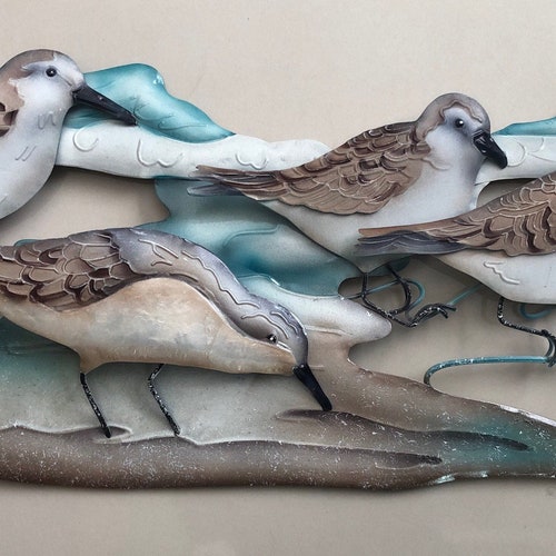 Metal Sandpiper Wall Hanging