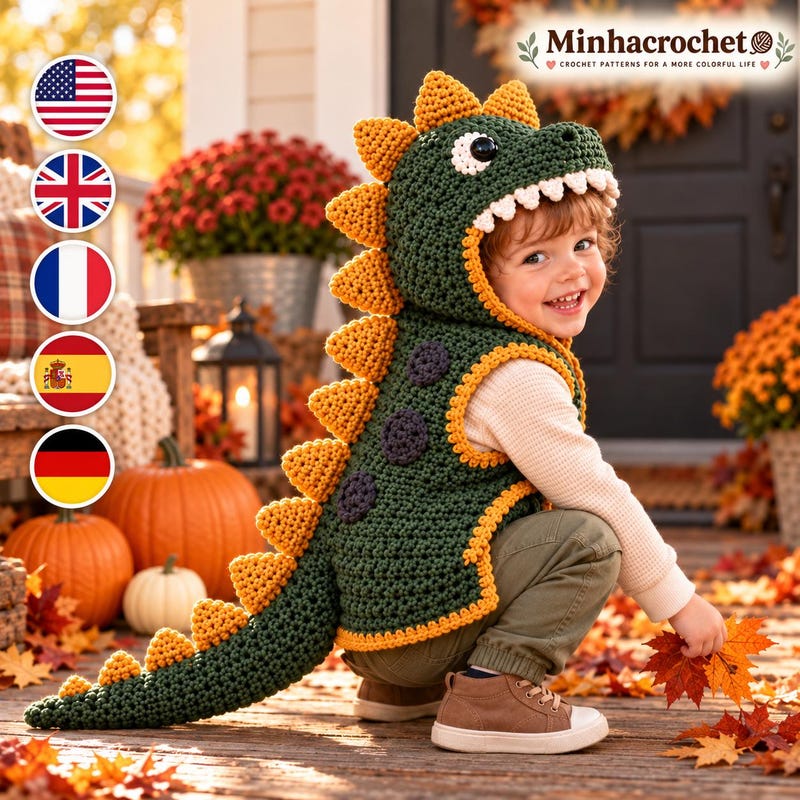 Crochet Dinosaurs Outfit - Etsy UK